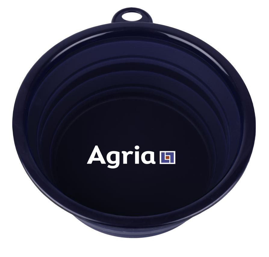 Skål - silikon - sammenleggbar - Agria